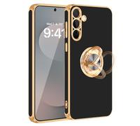Fingic for Samsung Galaxy S25 FE Case 360°Rotatable Ring Holder Stand Slim