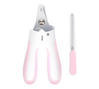 Fingofa Cat Nail Clippers for Indoor Cats, Cat Nail Trimmers with Nail File, Cat Claw Clippers, Pet Nail Clippers for All Kinds of Cats, Puppy, Kitten, Chinchilla (Pink-L)