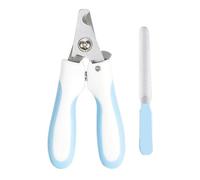 Fingofa Cat Nail Clippers for Indoor Cats, Cat Nail Trimmers with Nail File, Cat Claw Clippers, Pet Nail Clippers for All Kinds of Cats, Puppy, Kitten, Chinchilla (Blue-L)