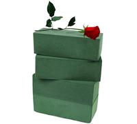FINGOOO 4x Cuboid Cylinder Wet Floral Foam Blocks, 23x11x7cm Flower Foam Florist Foam for Room Décor Floristry Displays and Design