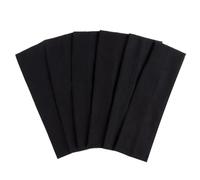 FINGOOO Black Headbands for Women Men, 6 Pieces Soft Fabric Hairbands for Yoga Exercise Workout Makeup