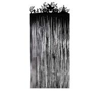 FINGOOO Large Halloween Door Curtain, Hunted House Foil Decor Entrance Curtain, 3.3 X 6.5 Feet