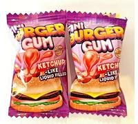 FINI BUBBLEGUM BALLS TRY ALL 7 WATERMELON BURGER CAMEL COLA TENNIS BANANA MISSIL