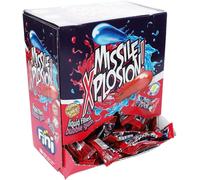 Fini Missile Xplosion- 200 Count - Wrapped Bubblegum with a Liquid Centre