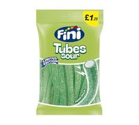 Fini Sour Apple Tubes | Case of 12 x 140g | Tangy Fruit Candy Pencils | Halal Certified