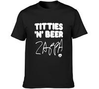 finire Men's Frank Zappa Titties N Beer T Shirt Size XXL Black