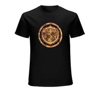 finire Tomorrowland T-Shirt Graphic Top Printed Tee Shirt for Men Black Size XXL