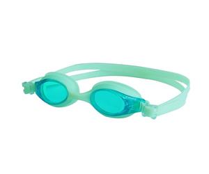 FINIS FlowGlow Goggles - Glow-in-the-Dark Kids Swim Goggles - Anti-Fog with UV Protection - Easily Adjustable for Children Ages 4 12 - Green
