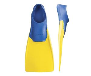 FINIS Men's Finis Long Floating training swim fins, Blue/Yellow, EU 33-35 - XS UK