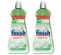 Finish 0% Dishwasher Rinse Aid 400ml Pack of 2
