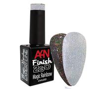 Finish 2GO High Gloss Sealer Magic Rainbow Cateye without Sweating Layer 10 ml in Brush Bottle Thin End Gel
