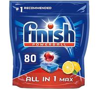 Finish All in 1 Max Dishwasher Tablets Lemon, 80 Tablets