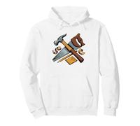 Finish Carpenter Skeleton Chisel Gothic Retro Trim Skull Pullover Hoodie