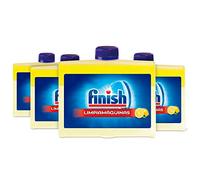 Finish Dishwasher Cleaner 250ml 4 Pack, 5X Power Actions,Lemon Sparkle Cleaning