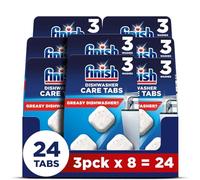 Finish In Wash Dishwasher Cleaner | Original | Pack of 8 x 3 Tabs|Cleans hidden grease & grime