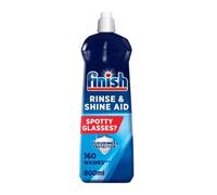 Finish, Dishwasher Rinse Aid, Fresh Rinse & Shine Cleaner, 800ml, Ultimate Clean & Diamond Shine, Glass Protection, Spot Prevention, Better Drying vs Finish Detergent Alone