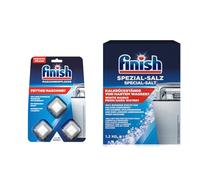 Finish Dishwasher Cleaning Set - Special Salt 1.2 kg + Machine Care 3 Tabs