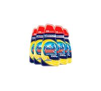 Finish Dishwasher Degreaser Gel Lemon 35L 700ml x 5 pck 140 Washes Fast Dissolving and Powerful Action Sparkling Clean in Short Washes