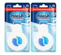 Finish Dishwasher Freshener 60 washes Pack of 2 Fresh Scent Odour Control Bad Smell Eliminator Long Lasting Deodorant with Welari Thank You Card | (2pack) (2kg)