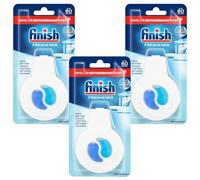 Finish Dishwasher Freshener 60 washes Pack of 3 Fresh Scent Odour Control Bad Smell Eliminator Long Lasting Deodorant with Welari Thank You Card | (3pack) (3kg)