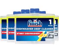 Finish Dishwasher Machine Cleaner, Lemon, Pack of 4, 250ml Each,Deep Cleans and Helps to prolong life of your dishwasher