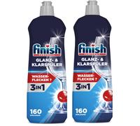 Finish Dishwasher Rinse Aid Liquid Shine and Protect Regular Pack of 2 800m