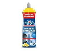 Finish Dishwasher Rinse & Shine Aid, Lemon, 800ml, Ultimate Clean & Diamond Shine, Glass Protection, Spot Prevention, Better Drying vs Finish Detergent Alone