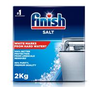 Finish Dishwasher Salt 2kg Prevents Limescale and White Residue Effective Against Hard Water for Cleaner and Shinier Dishes vs Dishwasher Tablets Alo