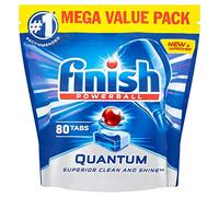 Finish Dishwasher Tablet, Quantum, 88 Tablet, Fresh Scent, Powerful Clean & Shine Detergent Tabs, Tough on Grease Stains