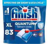 Finish Dishwasher Tablet, Quantum Infinity Shine, 83 Tabs, Fresh Scent, For a Fa