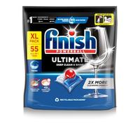 Finish Dishwasher Tablet, Ultimate, 55 Tablets, Fresh Scent, Clean & Shine Detergent Tabs, Tough on Grease Stains