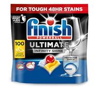 Finish Ultimate Infinity Shine Dishwasher Tablets bulk | Scent : Lemon | Size: 100 Dishwasher Tabs |Ultimate Clean and Shine