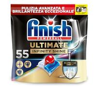 Finish Dishwasher Tablet, Ultimate Infinity Shine, 330 Tablets, Lemon Sparkle, Clean & Shine Detergent Tabs, Tough on Grease Stains, Effective for Short Eco Cycle