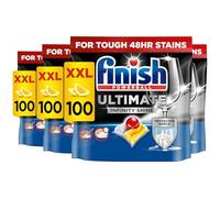 Finish Ultimate Infinity Shine Dishwasher Tablets, LEMON, Pack of 4, 100 Tabs Each, 400 Dishwasher Tablets