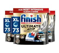 Finish Ultimate Plus Infinity Shine Dishwasher Tablets bulk |Scent: Fresh | 219 Dishwasher Tabs (73 tabs x 3) | For Unbeatable* Clean & Diamond Shine