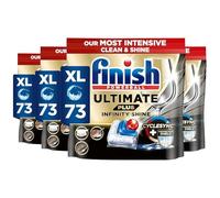 Finish Dishwasher Tablet, Ultimate Plus Infinity Shine, 292 Tabs (73 x 4pck), Fresh Scent, Tough on Grease, Our Most Intensive Clean & Shine, Effective for Short Eco Cycle