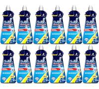 Finish Dishwashing Rinse Aid for Shinier and Drier Dishes - Lemon 400ml - Pack of 12-12 x 400ml