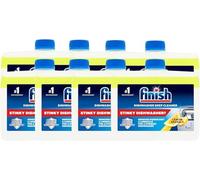 Finish Dual Action Dishwasher Cleaner Lemon Sparkle 250 ml (Pack of 8)