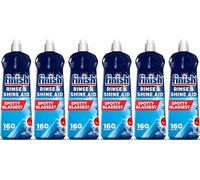 Finish | Finish Dishwasher Rinse & Shine Aid | Original | 800ml | For Drier Glasses and Spot Prevention (Pack of 6)