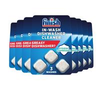 Finish in Wash Dishwasher Cleaner | Original | Pack of 8 x 3 Tabs|Cleans Hidden Grease & Grime