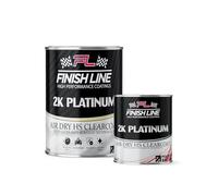 FINISH LINE 2K Platinum Air Dry Clearcoat 1.5l Kit, 1L Clear Coat with 500ml Hardener, Ultra-Fast Drying, High Gloss Finish