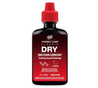 Finish Line Dry Bike Chain Lube - Ceramic Bicycle Lubricant - 60ml | For dry, dusty riding | Ceramic technology | Low-friction dry wax-like film | Road, MTB & gravel