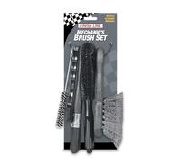 Finish Line Mechanic's Brush Set - 5-Piece Bicycle Cleaning Brush Kit | 5 specialist bike cleaning brushes | For frames, wheels, components & hard-to-reach areas