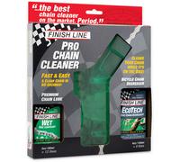 Finish line Pro Chain Cleaner Kit includes Degreaser and Lube