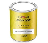 Finish Line Vauxhall 40R Olympic White Ready For Use 1L Paint for Metal Plastic Aluminium Trims Bumpers Fiberglass GRP