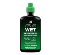 Finish Line Wet Bike Chain Lube - Long-Lasting Bicycle Lubricant - 120ml | Long-lasting wet-weather chain lube | Water resistant | 150+ miles per application | Road, MTB & commuting