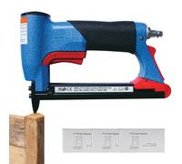 Finish Nailer Pneumatic, 4-8 Bar Compressed Air with Nail Remover, 3600 Nails, Compressed Air Striking Device with 3600 Nails - for Trim, Skirting Boards, Furniture Construction, Upholstery, Flooring