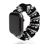 FINISH ON MY FACE Cute Watch Band Scrunchies Compatible with IWatch 38mm 40mm 42mm 44mm Elastic Strap