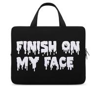 FINISH ON MY FACE Laptop Sleeve Bag with Handle 13inch
