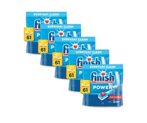 Finish Power Dishwsh Tab Lem X61 PK5
